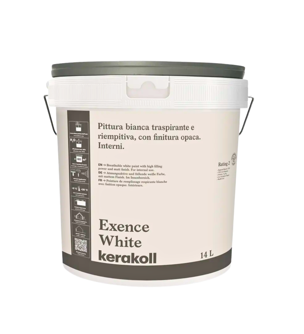 Exence White Pittura bianca traspirante 4 lt