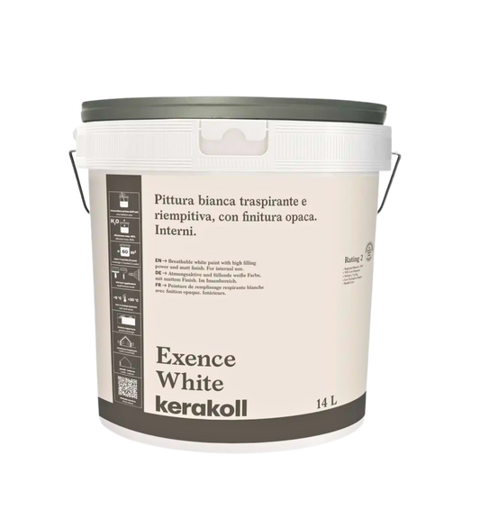 Exence White Pittura bianca traspirante 4 lt